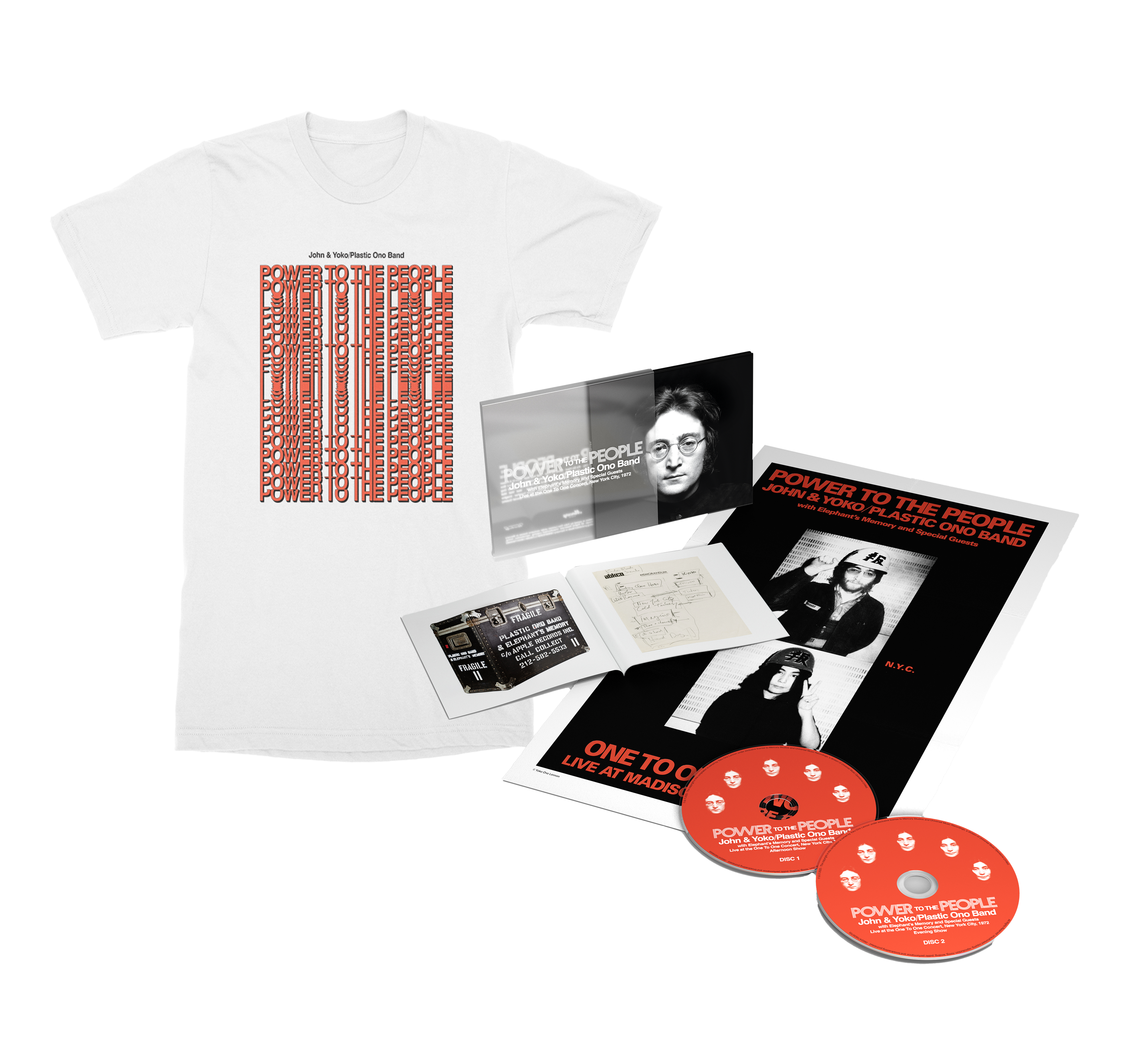 Power To The People 2CD + T-Shirt Bundle - John Lennon