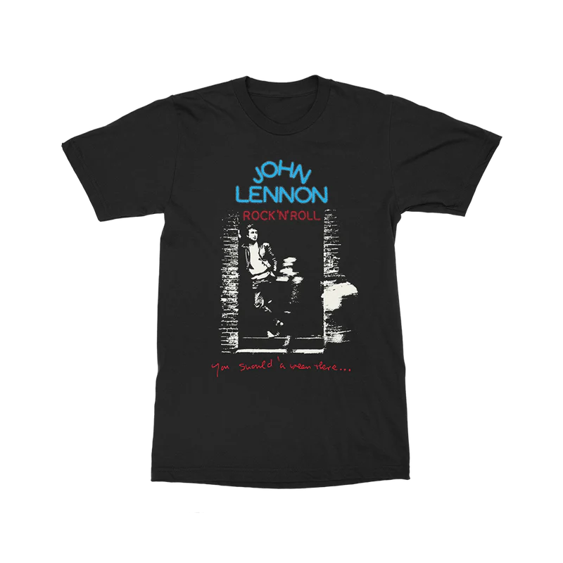 John Lennon - Black Rock N Roll T-Shirt