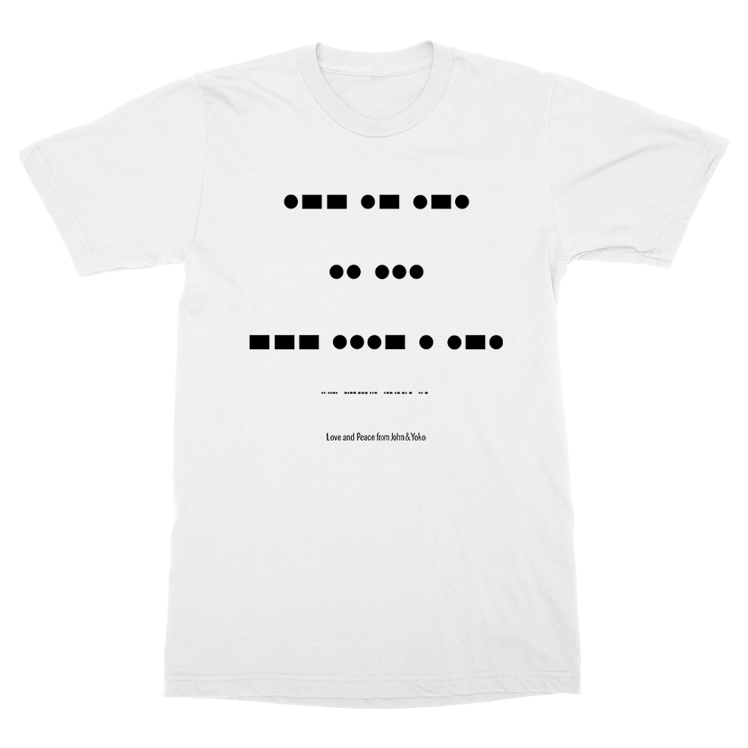 John Lennon - War Is Over T-Shirt - Morse Code